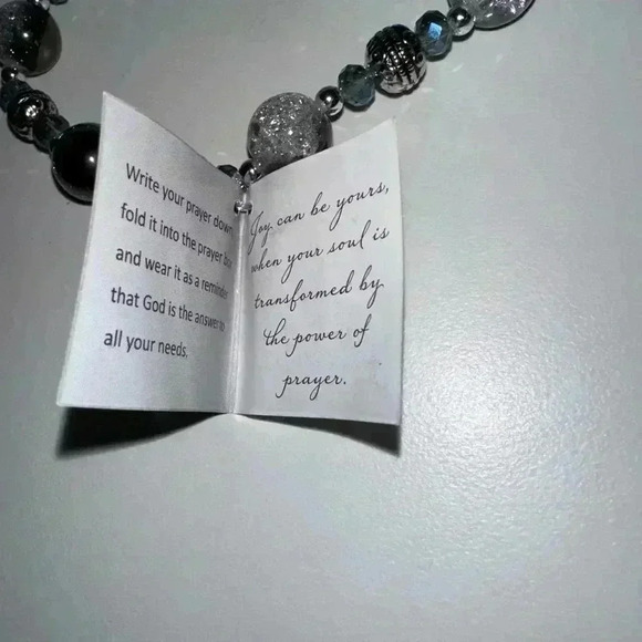 Alexa's Angels Bracelet, Gunmetal, Silver NEW! Heart Prayer Box in original bag - Picture 11 of 16